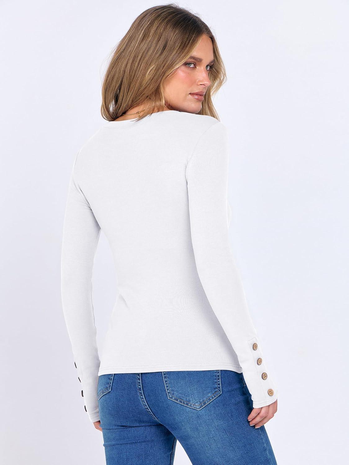 imageANRABESS Long Sleeve Shirts for Women Thermal Crewneck Basic Fleece Top Casual TShirts 2025 Fall Winter Warm UndershirtsWhite