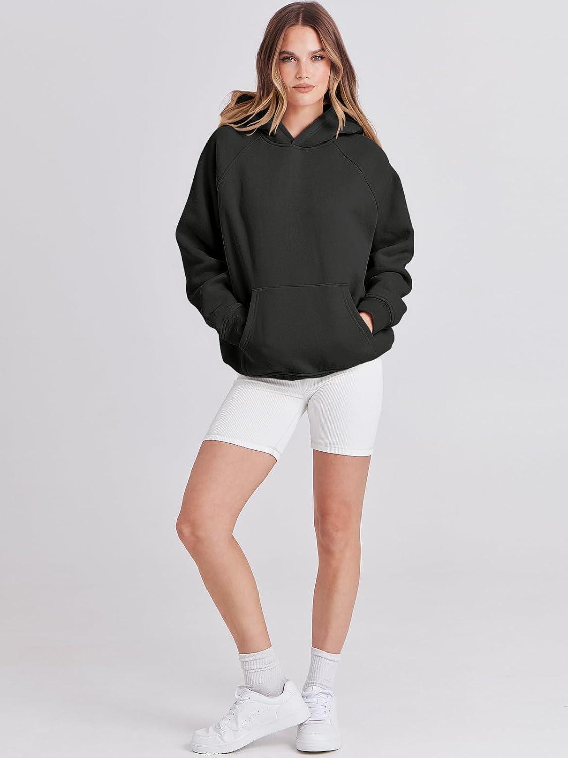 imageANRABESS Women Hoodies Oversized Fleece Long Sleeve Comfy Casual Basic Pullover Sweatshirts 2025 Fall Outfits Y2K ClothesBlack