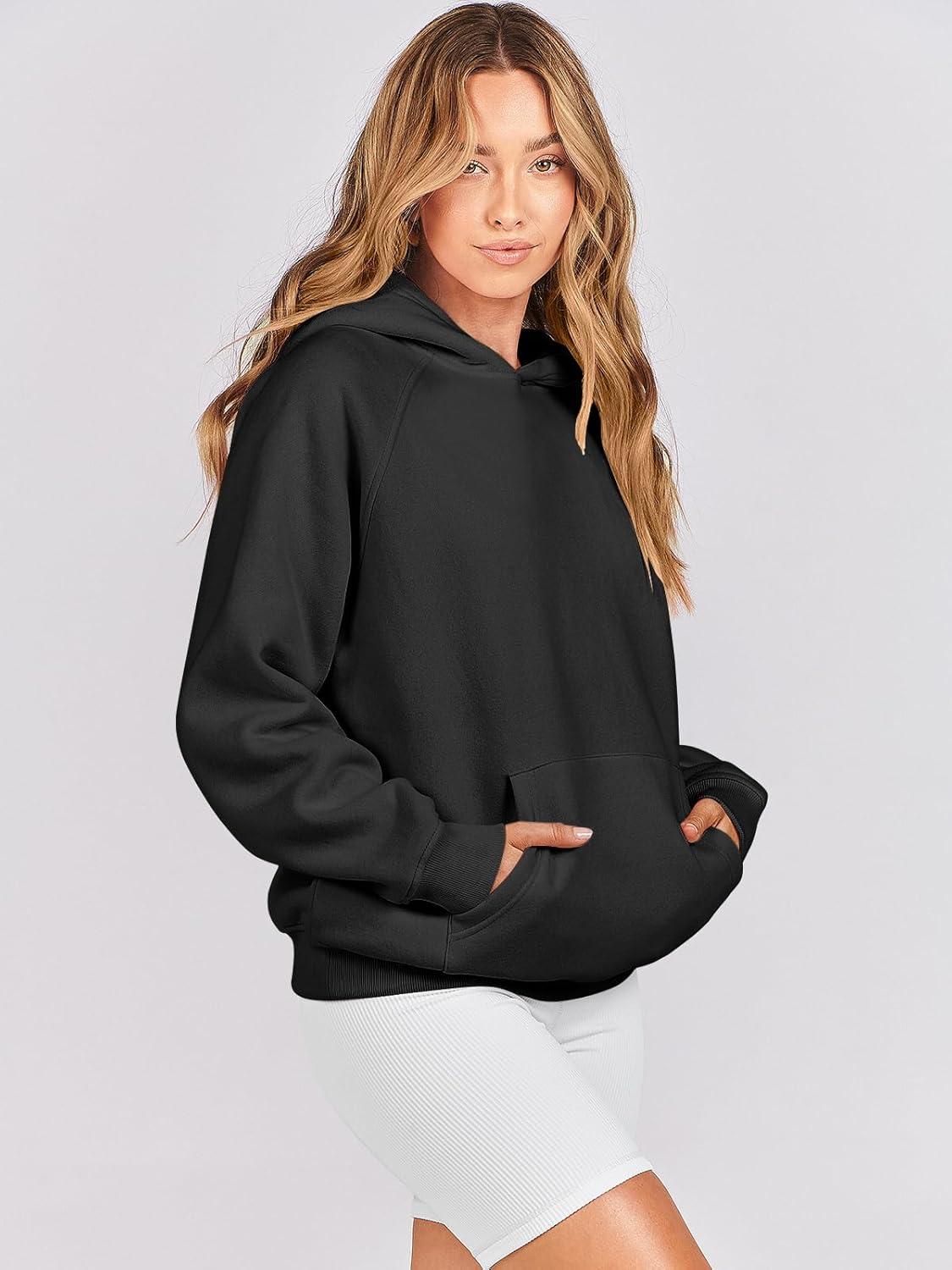 imageANRABESS Women Hoodies Oversized Fleece Long Sleeve Comfy Casual Basic Pullover Sweatshirts 2025 Fall Outfits Y2K ClothesBlack