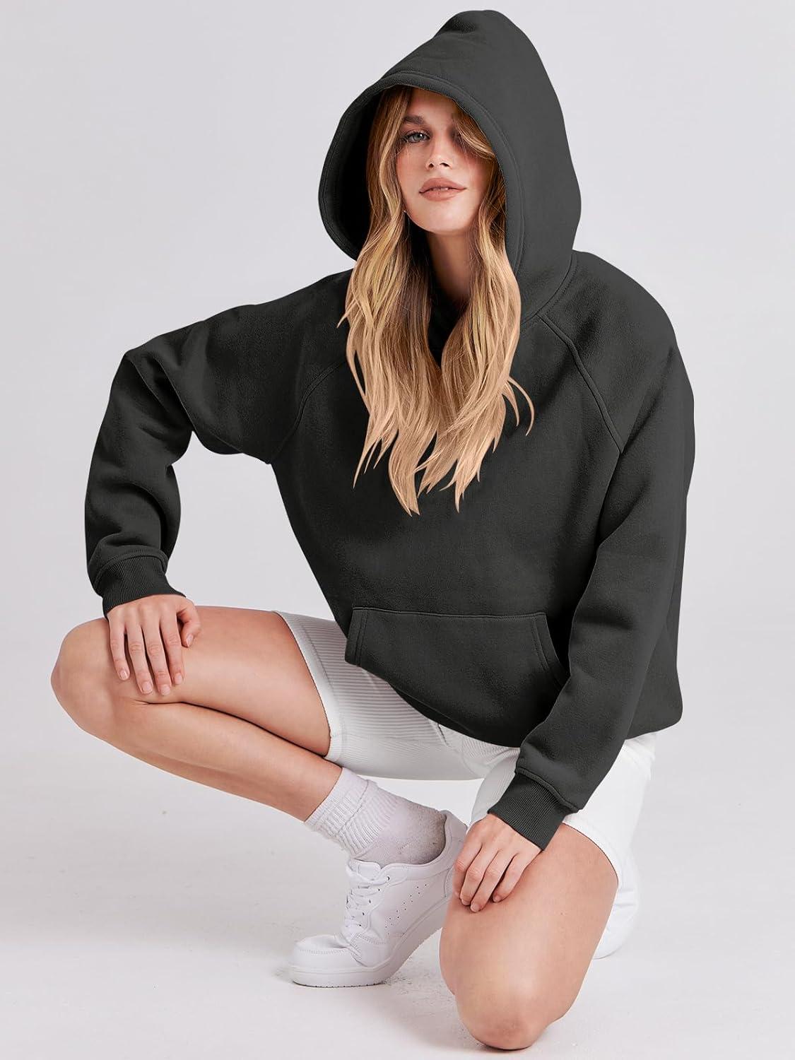 imageANRABESS Women Hoodies Oversized Fleece Long Sleeve Comfy Casual Basic Pullover Sweatshirts 2025 Fall Outfits Y2K ClothesBlack