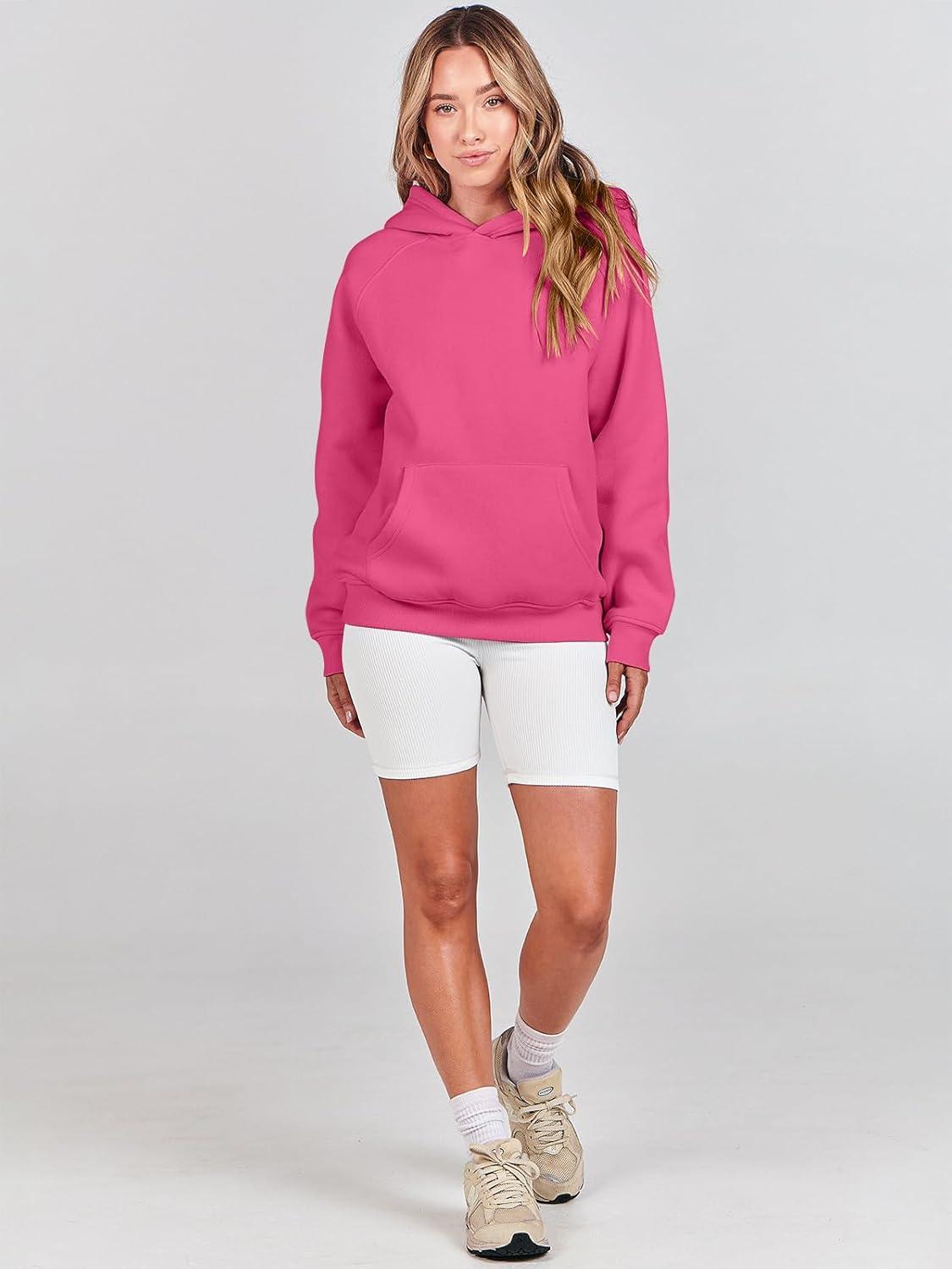 imageANRABESS Women Hoodies Oversized Fleece Long Sleeve Comfy Casual Basic Pullover Sweatshirts 2025 Fall Outfits Y2K ClothesHot Pink
