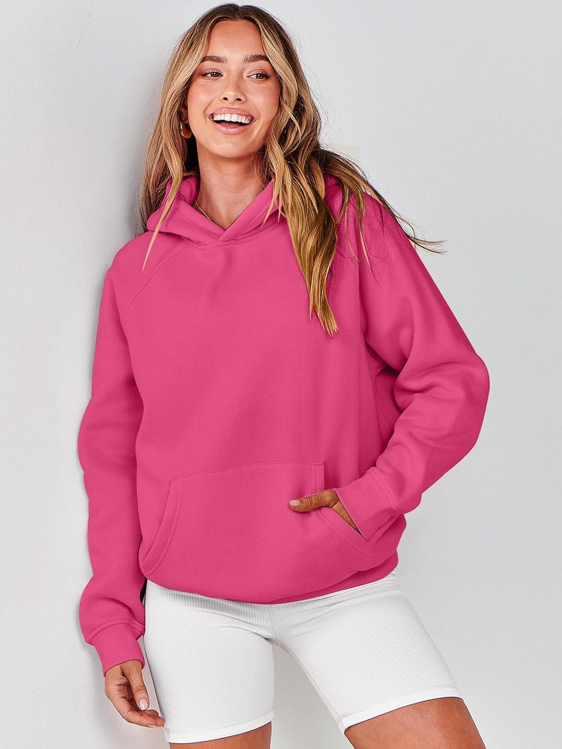 imageANRABESS Women Hoodies Oversized Fleece Long Sleeve Comfy Casual Basic Pullover Sweatshirts 2025 Fall Outfits Y2K ClothesHot Pink
