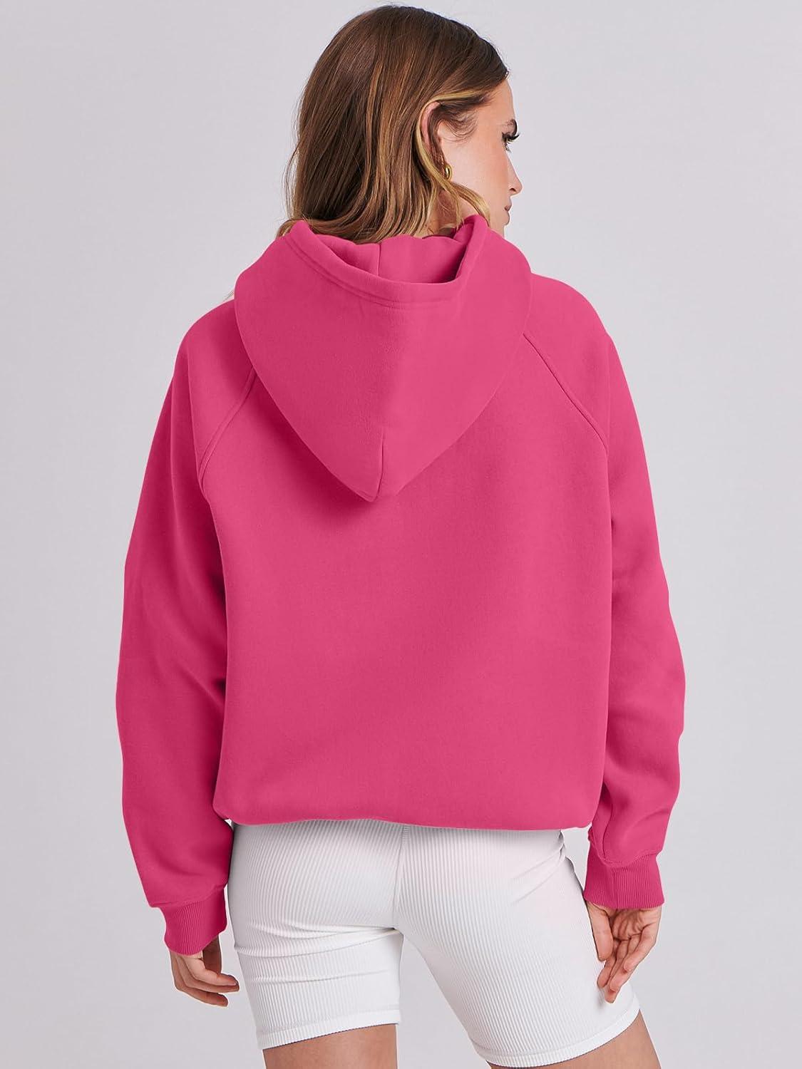 imageANRABESS Women Hoodies Oversized Fleece Long Sleeve Comfy Casual Basic Pullover Sweatshirts 2025 Fall Outfits Y2K ClothesHot Pink