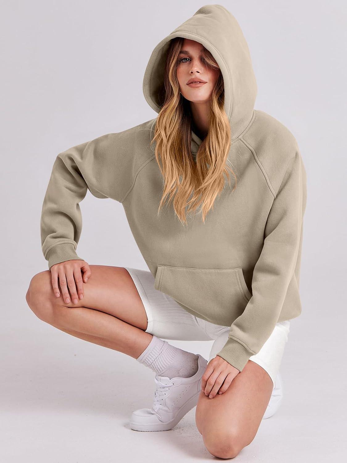 imageANRABESS Women Hoodies Oversized Fleece Long Sleeve Comfy Casual Basic Pullover Sweatshirts 2025 Fall Outfits Y2K ClothesKhaki