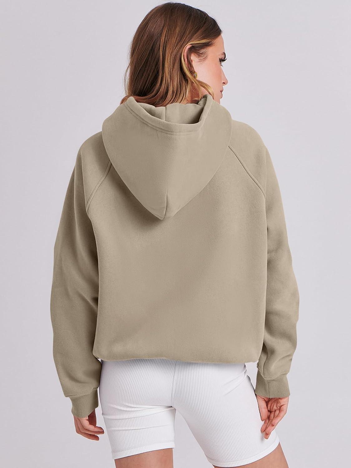 imageANRABESS Women Hoodies Oversized Fleece Long Sleeve Comfy Casual Basic Pullover Sweatshirts 2025 Fall Outfits Y2K ClothesKhaki