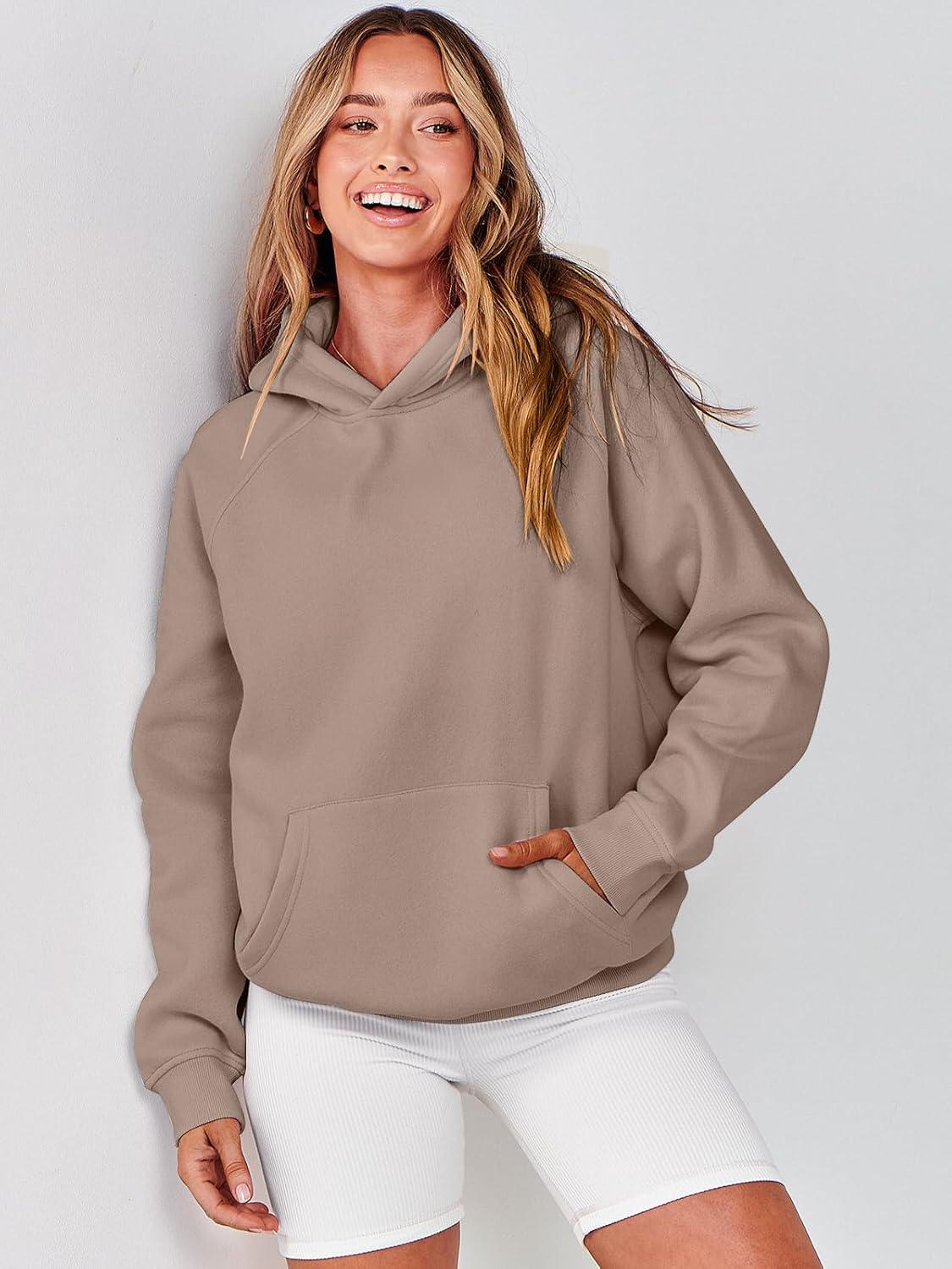 imageANRABESS Women Hoodies Oversized Fleece Long Sleeve Comfy Casual Basic Pullover Sweatshirts 2025 Fall Outfits Y2K ClothesLight Khaki