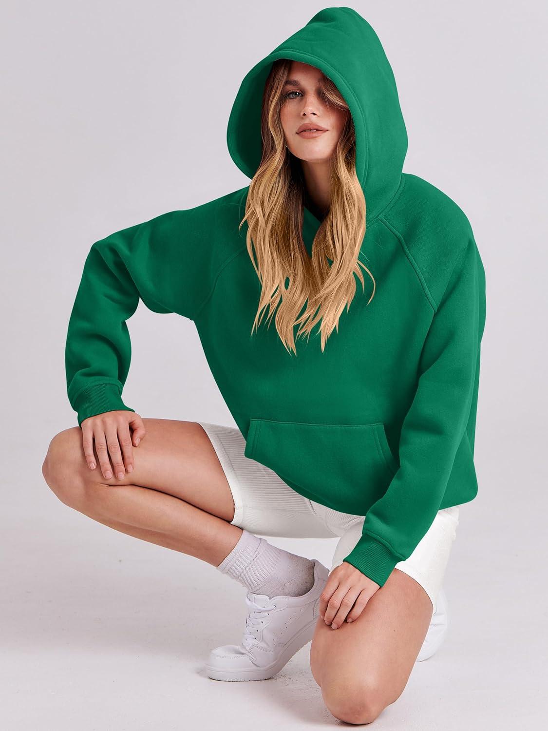 imageANRABESS Women Hoodies Oversized Fleece Long Sleeve Comfy Casual Basic Pullover Sweatshirts 2025 Fall Outfits Y2K ClothesMedium Green
