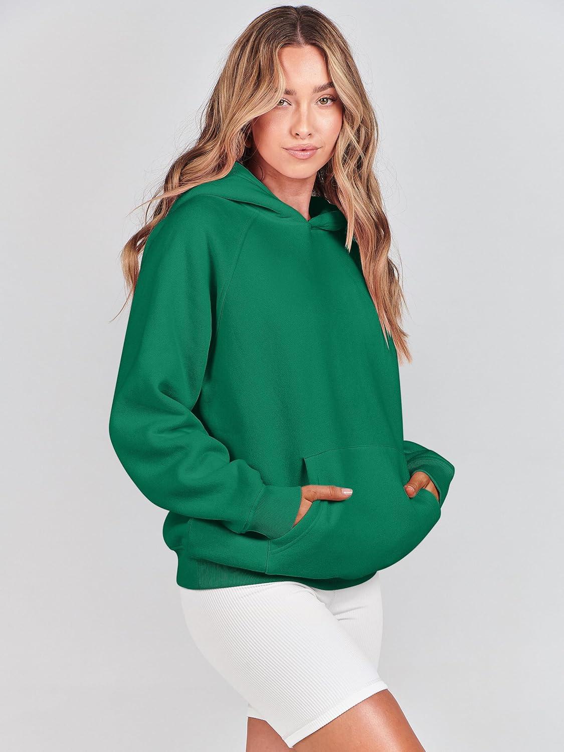 imageANRABESS Women Hoodies Oversized Fleece Long Sleeve Comfy Casual Basic Pullover Sweatshirts 2025 Fall Outfits Y2K ClothesMedium Green