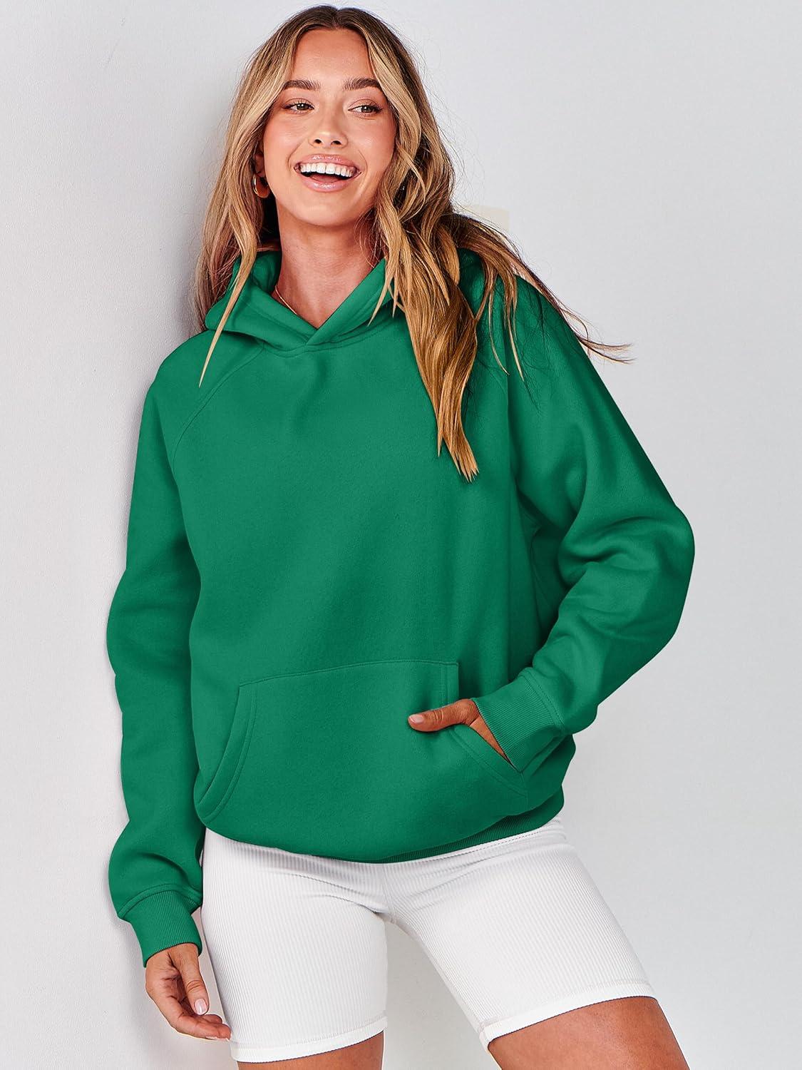 imageANRABESS Women Hoodies Oversized Fleece Long Sleeve Comfy Casual Basic Pullover Sweatshirts 2025 Fall Outfits Y2K ClothesMedium Green