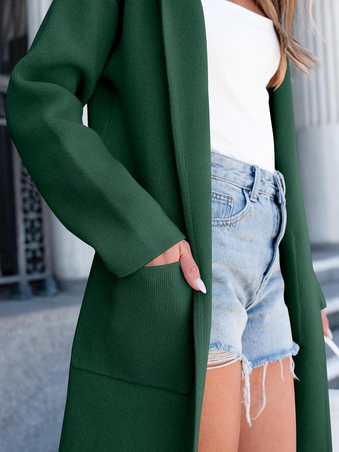 imageANRABESS Womens Cardigan Sweater Oversized Coatigan Knitted Hooded Coat 2025 Fall Outfits OutwearOpal Green