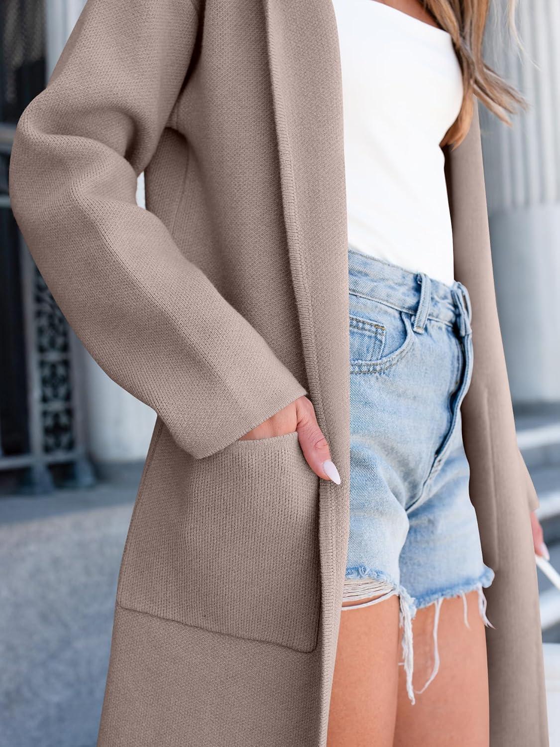 imageANRABESS Womens Cardigan Sweater Oversized Coatigan Knitted Hooded Coat 2025 Fall Outfits OutwearRed Khaki