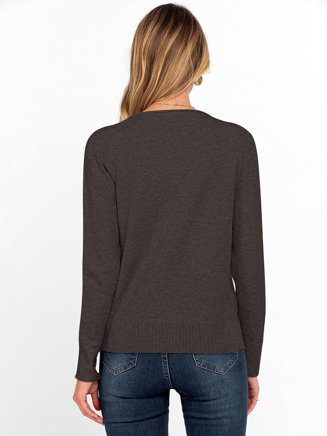 imageANRABESS Womens Long Sleeve Rolled Boat Neck Casual Soft Lightweight Basic Pullover Sweater Top 2025 Fall Shirt Work OutfitsDeep Taupe