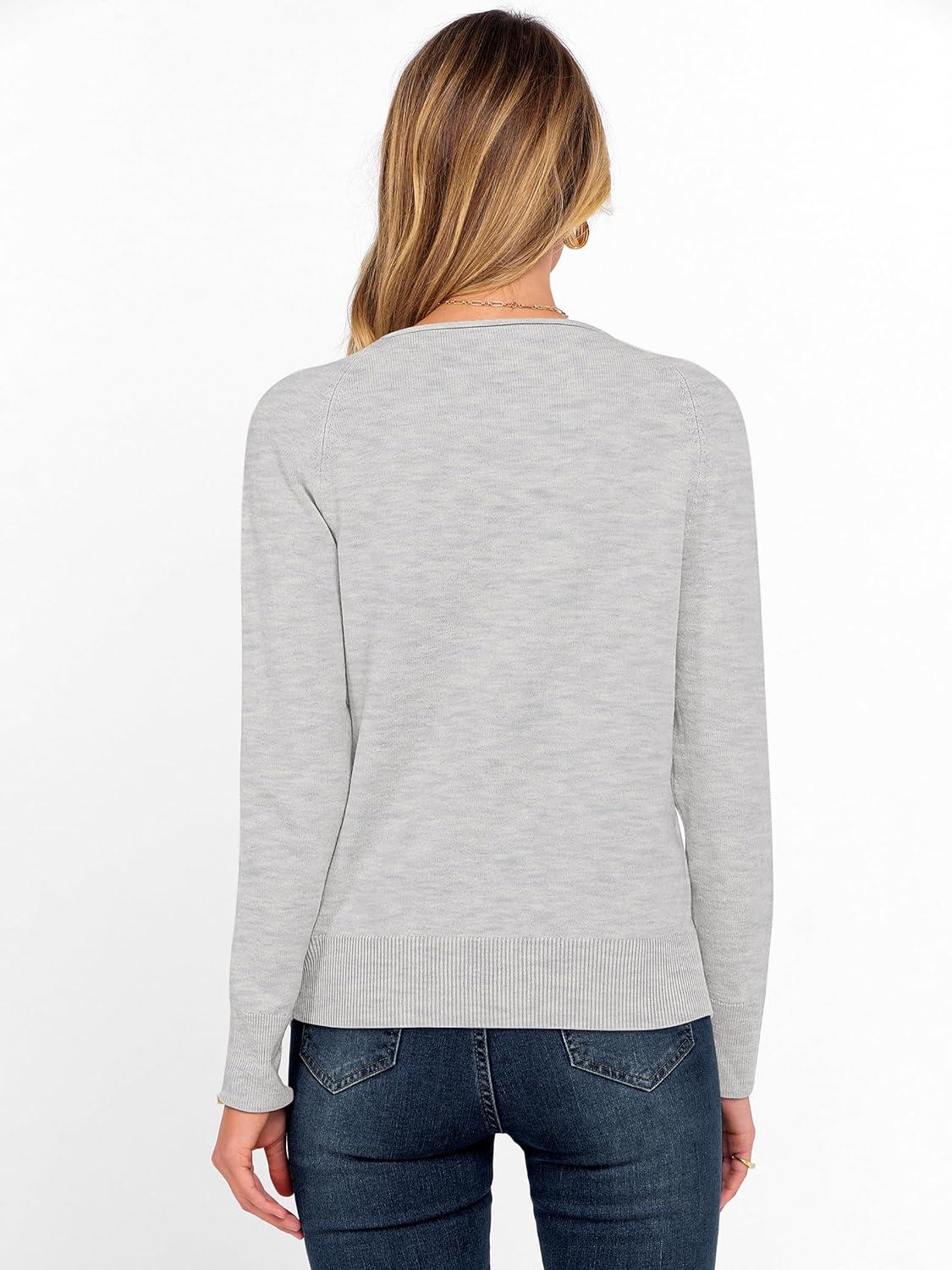 imageANRABESS Womens Long Sleeve Rolled Boat Neck Casual Soft Lightweight Basic Pullover Sweater Top 2025 Fall Shirt Work OutfitsLight Grey