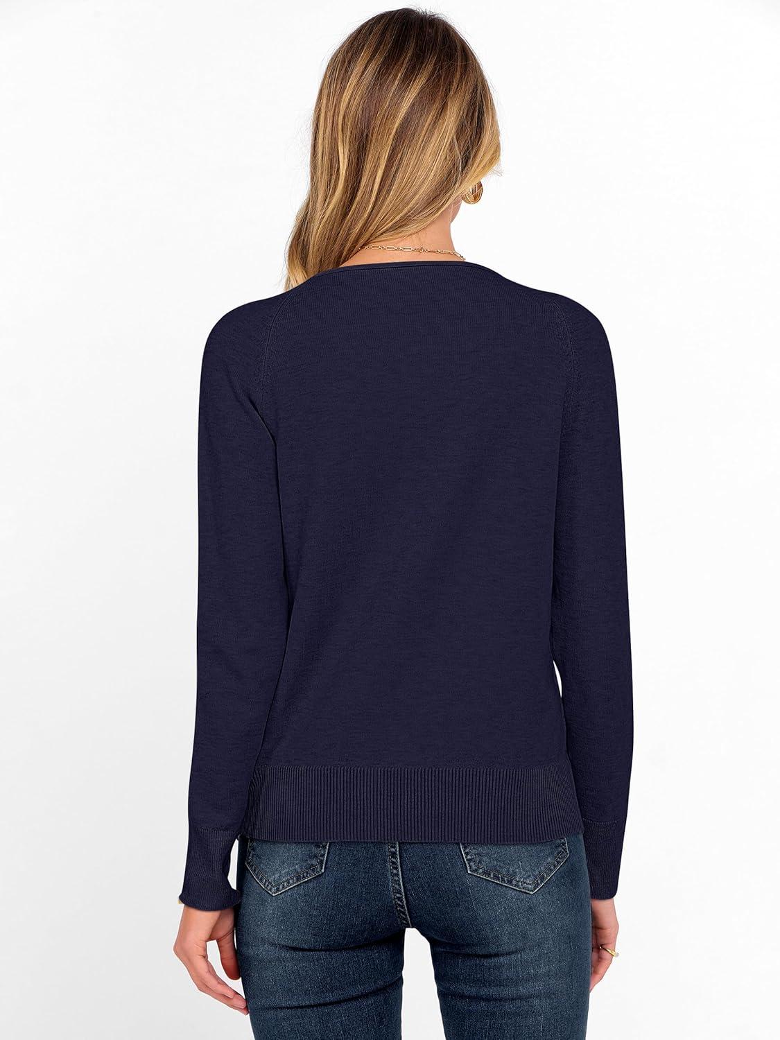 imageANRABESS Womens Long Sleeve Rolled Boat Neck Casual Soft Lightweight Basic Pullover Sweater Top 2025 Fall Shirt Work OutfitsNavy Blue