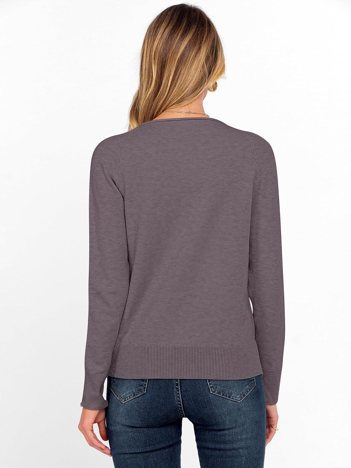 imageANRABESS Womens Long Sleeve Rolled Boat Neck Casual Soft Lightweight Basic Pullover Sweater Top 2025 Fall Shirt Work OutfitsNutmeg