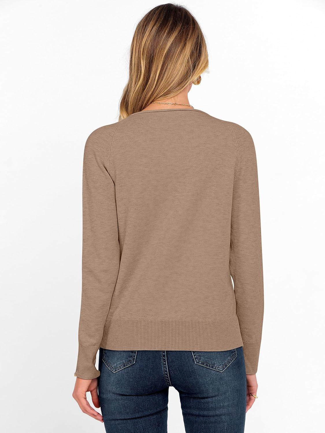 imageANRABESS Womens Long Sleeve Rolled Boat Neck Casual Soft Lightweight Basic Pullover Sweater Top 2025 Fall Shirt Work OutfitsTan