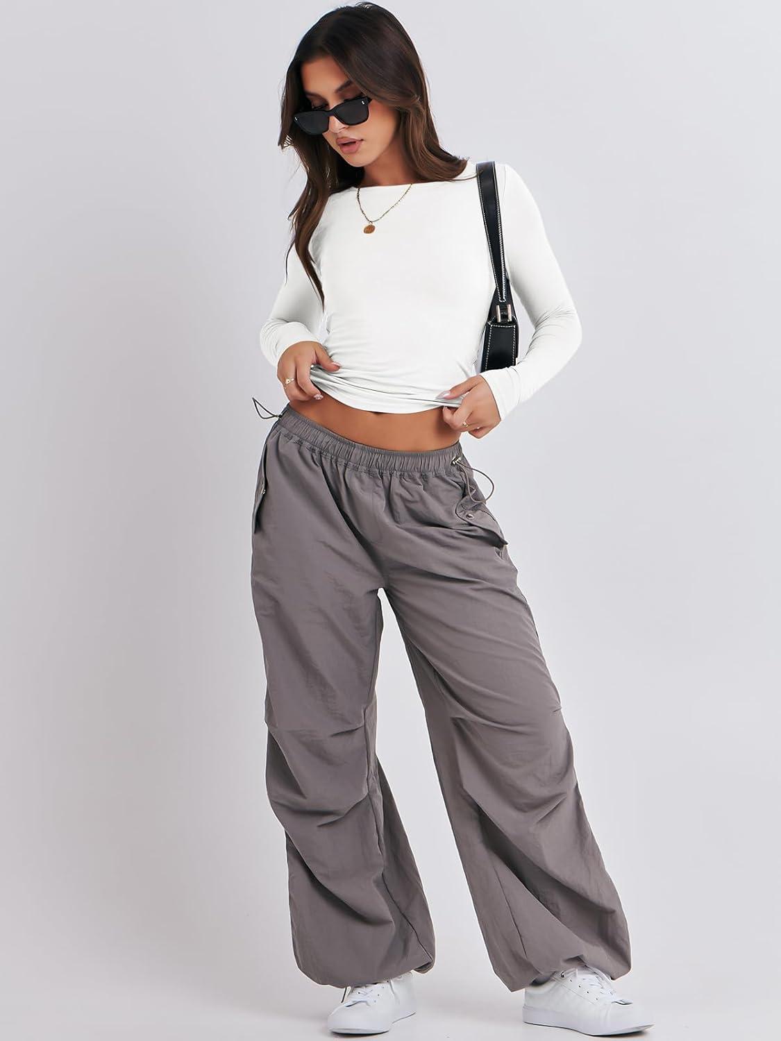 imageANRABESS Womens Long Sleeve Shirts Tight Fitted Going Out Crop Tops Crewneck Basic Tee Y2k Fall Outfits Teens Girls ClothesWhite