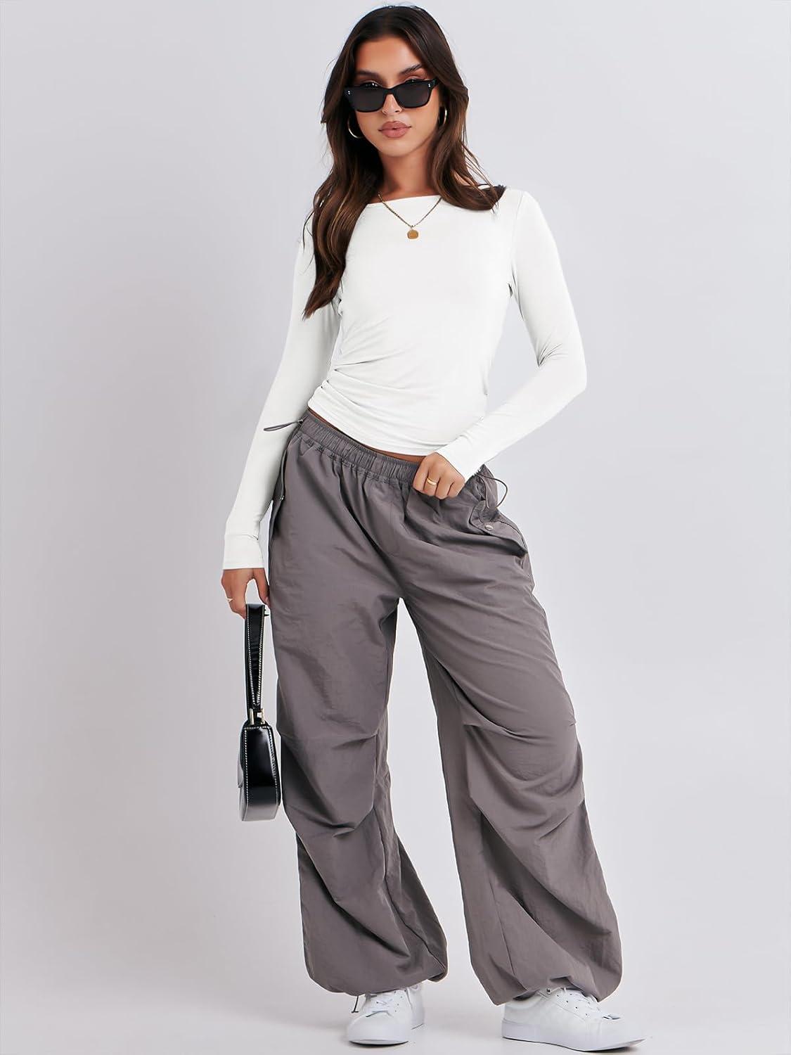 imageANRABESS Womens Long Sleeve Shirts Tight Fitted Going Out Crop Tops Crewneck Basic Tee Y2k Fall Outfits Teens Girls ClothesWhite