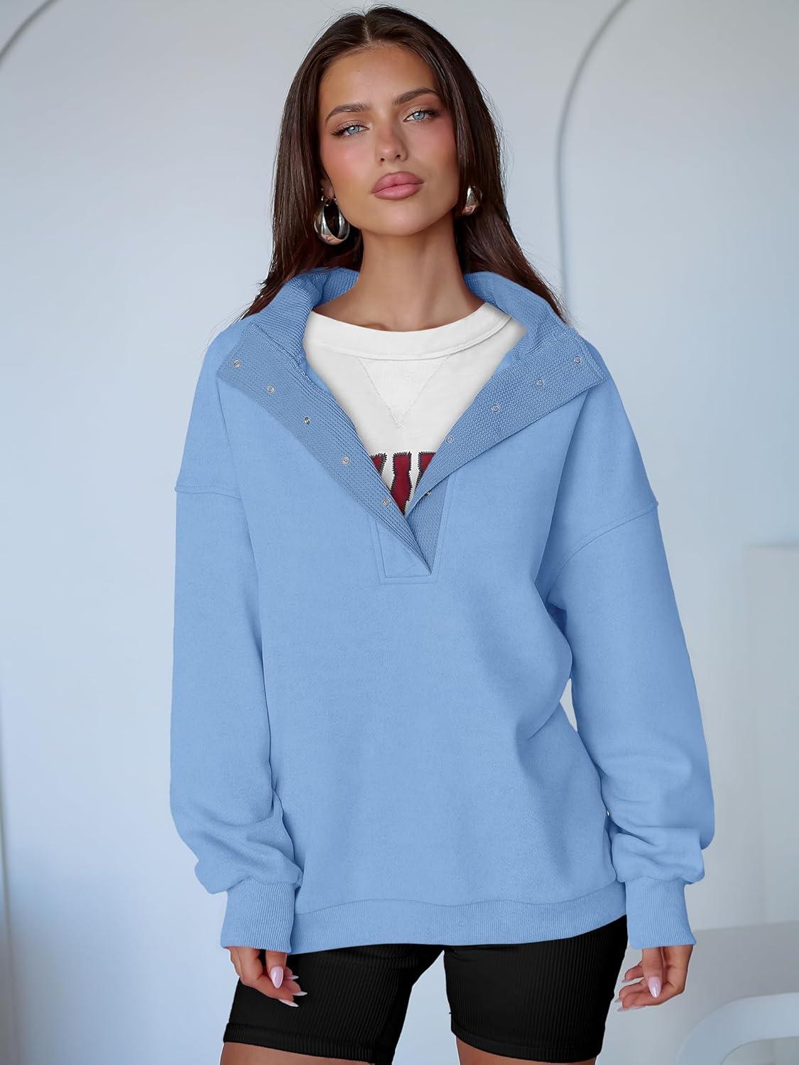 imageANRABESS Womens Oversized Sweatshirt Long Sleeve Henley Pullover Tops 2025 Fall Casual Button Loose Fit Teens Fashion OutfitsBright Blue