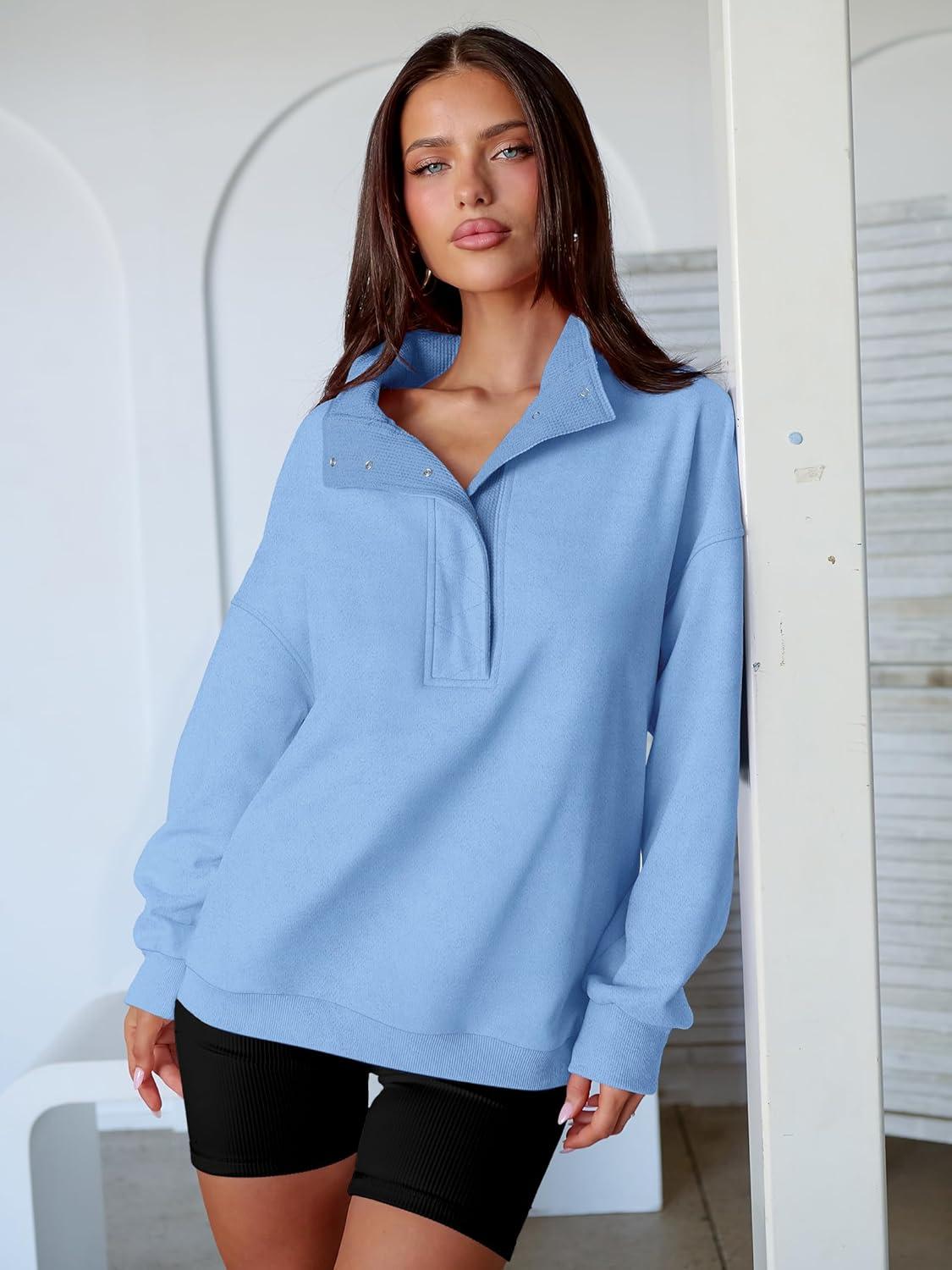 imageANRABESS Womens Oversized Sweatshirt Long Sleeve Henley Pullover Tops 2025 Fall Casual Button Loose Fit Teens Fashion OutfitsBright Blue