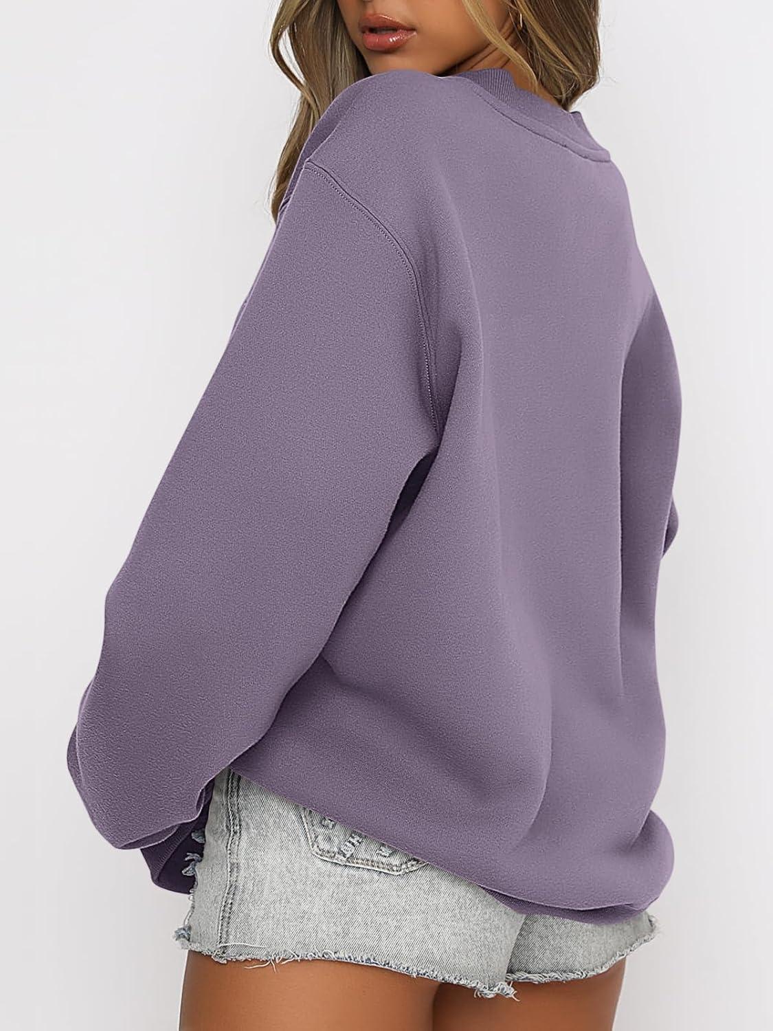imageANRABESS Womens Sweatshirts Crewneck Fleece Oversized Pullover Sweaters Fall Winter Cute Tops Teen Girls Preppy Clothes 2025Purple