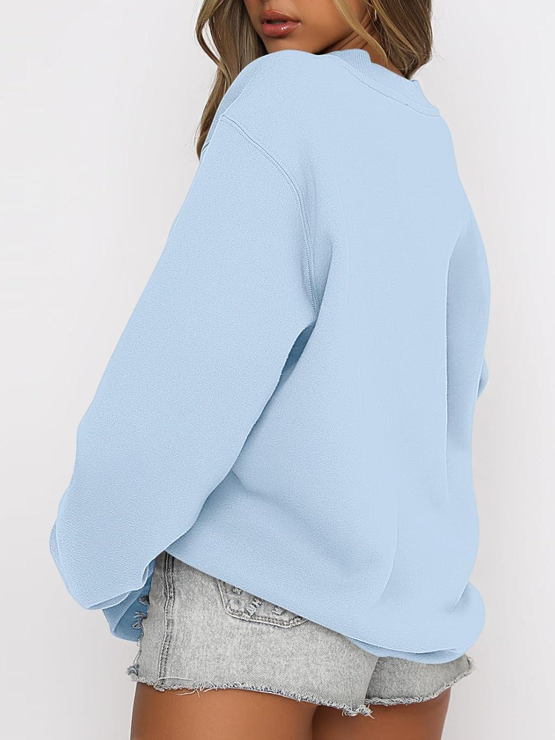 imageANRABESS Womens Sweatshirts Crewneck Fleece Oversized Pullover Sweaters Fall Winter Cute Tops Teen Girls Preppy Clothes 2025Sky Blue