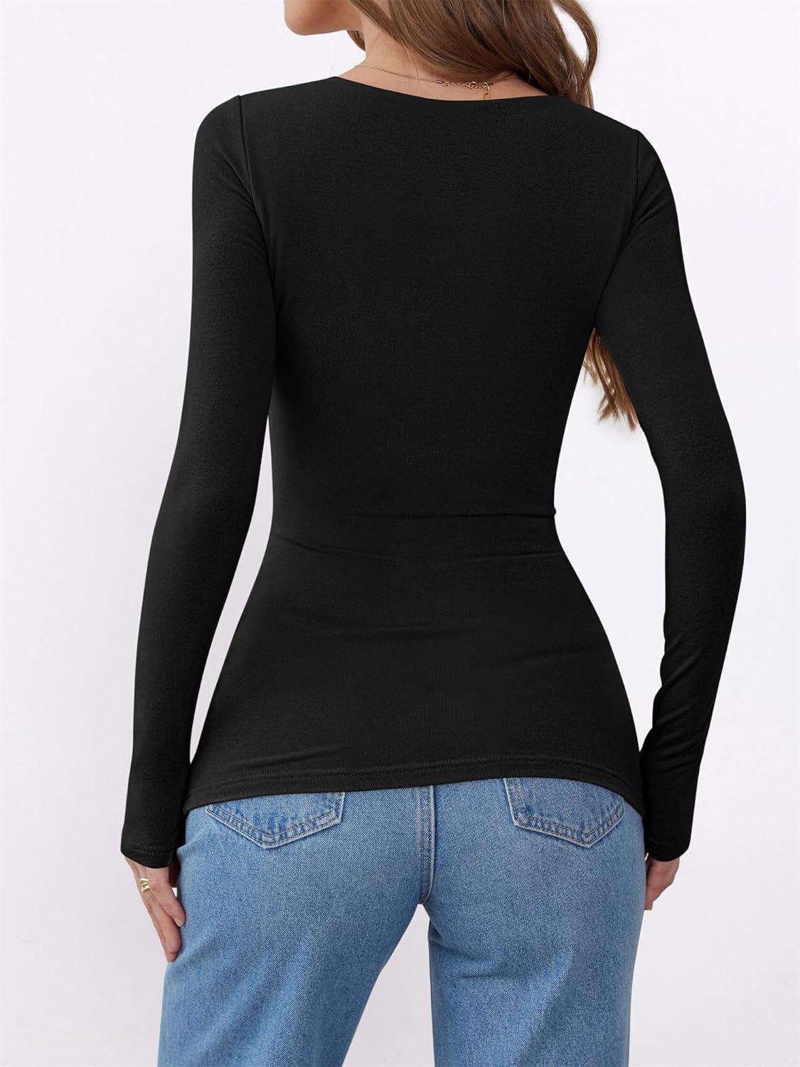 imageANRABESS Womens Thermal Shirts Builtin Bra Long Sleeve Tops Boat Neck Fleece Slim Fitted Basic Tee 2025 Fall Winter OutfitsBlack