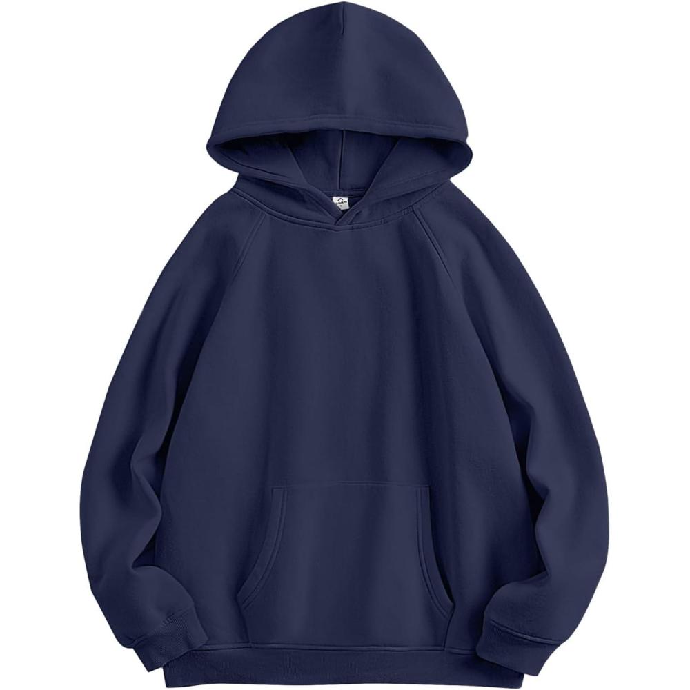 imageANRABESS Women Hoodies Oversized Fleece Long Sleeve Comfy Casual Basic Pullover Sweatshirts 2025 Fall Outfits Y2K ClothesNavy Blue