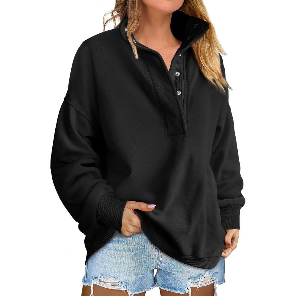 imageANRABESS Womens Oversized Sweatshirt Long Sleeve Henley Pullover Tops 2025 Fall Casual Button Loose Fit Teens Fashion OutfitsBlack