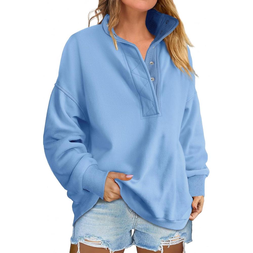 imageANRABESS Womens Oversized Sweatshirt Long Sleeve Henley Pullover Tops 2025 Fall Casual Button Loose Fit Teens Fashion OutfitsBright Blue