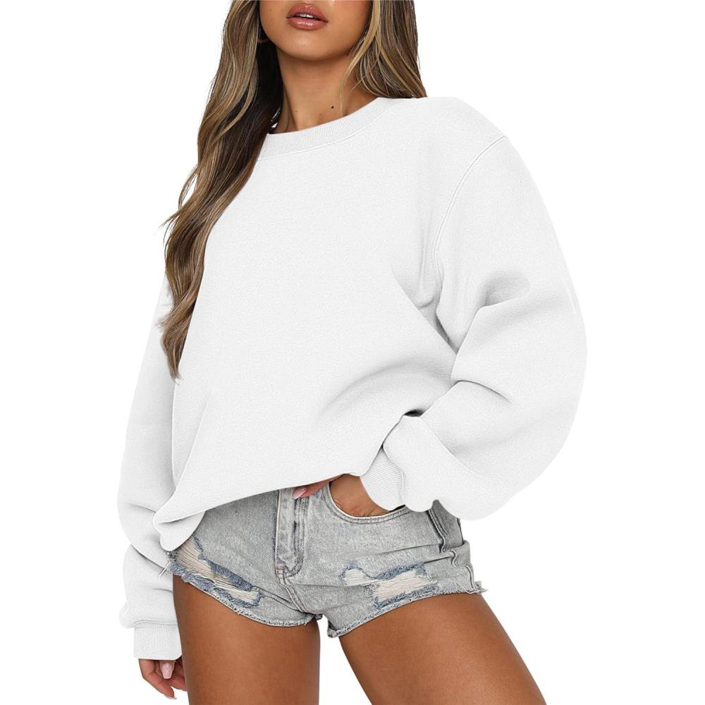 imageANRABESS Womens Sweatshirts Crewneck Fleece Oversized Pullover Sweaters Fall Winter Cute Tops Teen Girls Preppy Clothes 2025White