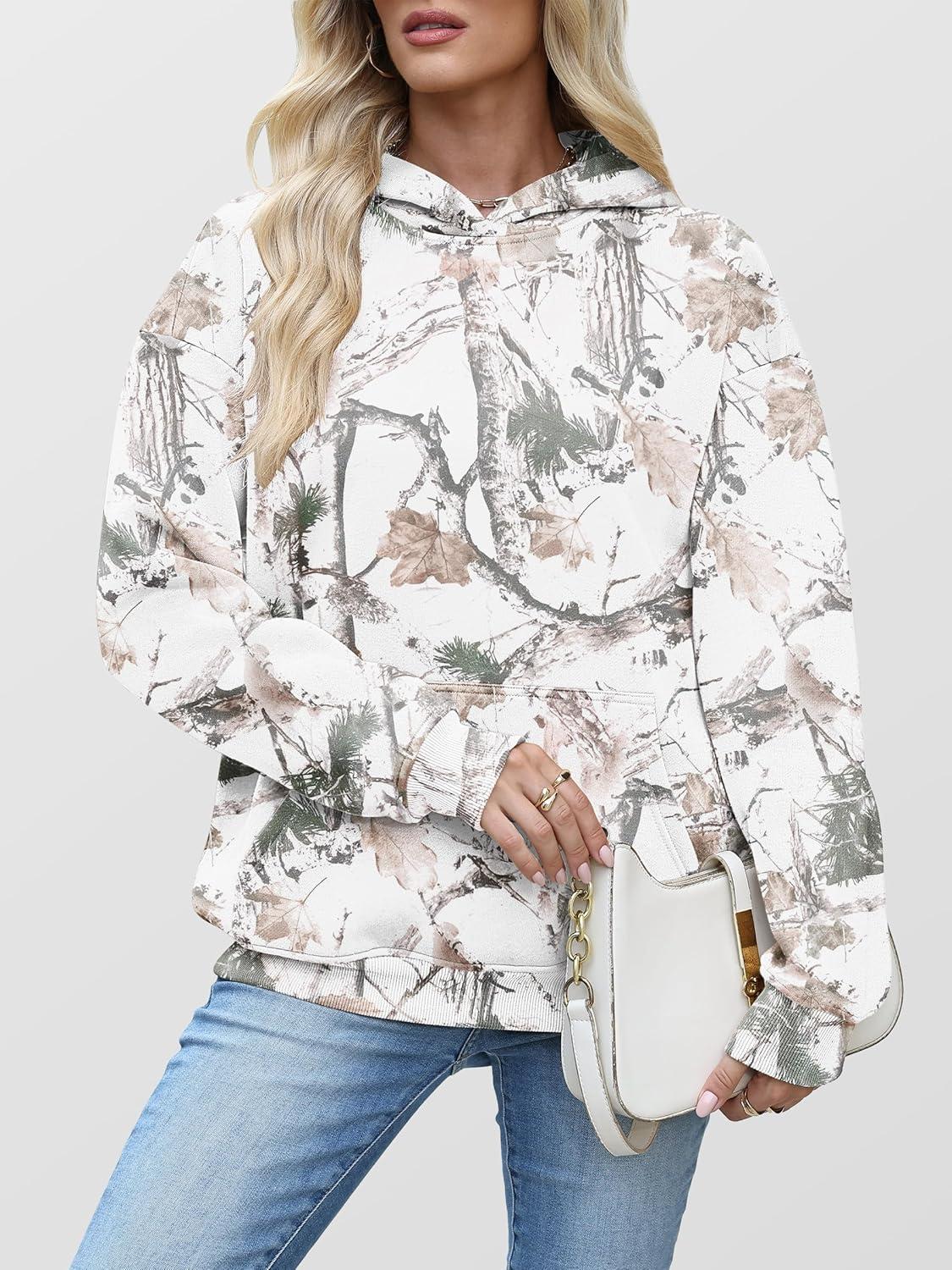 imageANRABESS Women Camo Hoodies Long Sleeve Maple Leaf Print Fleece Oversized Casual Pullover Sweatshirt 2025 Fall Preppy ClothesWhite