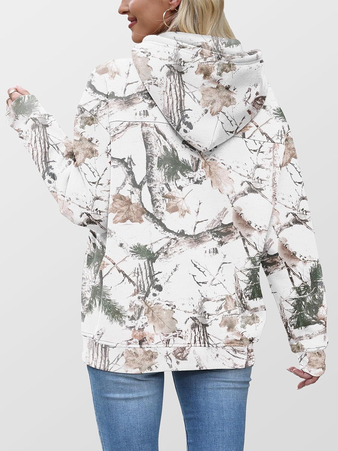 imageANRABESS Women Camo Hoodies Long Sleeve Maple Leaf Print Fleece Oversized Casual Pullover Sweatshirt 2025 Fall Preppy ClothesWhite