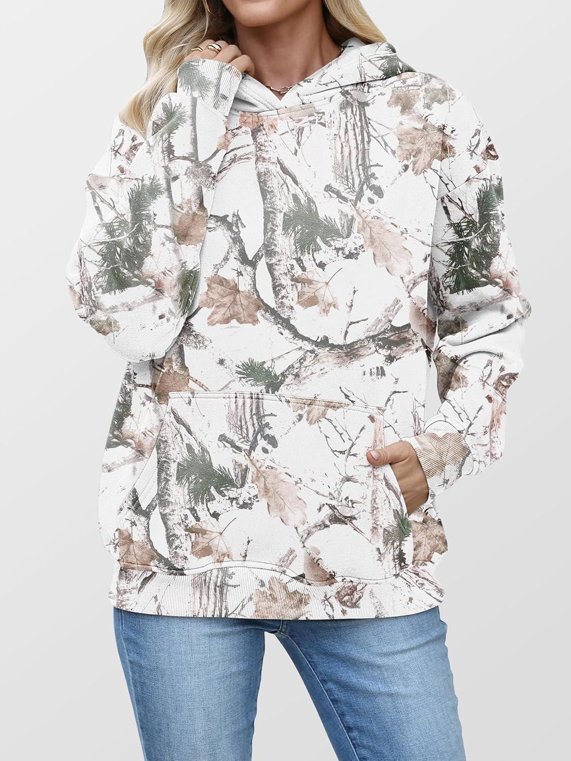 imageANRABESS Women Camo Hoodies Long Sleeve Maple Leaf Print Fleece Oversized Casual Pullover Sweatshirt 2025 Fall Preppy ClothesWhite