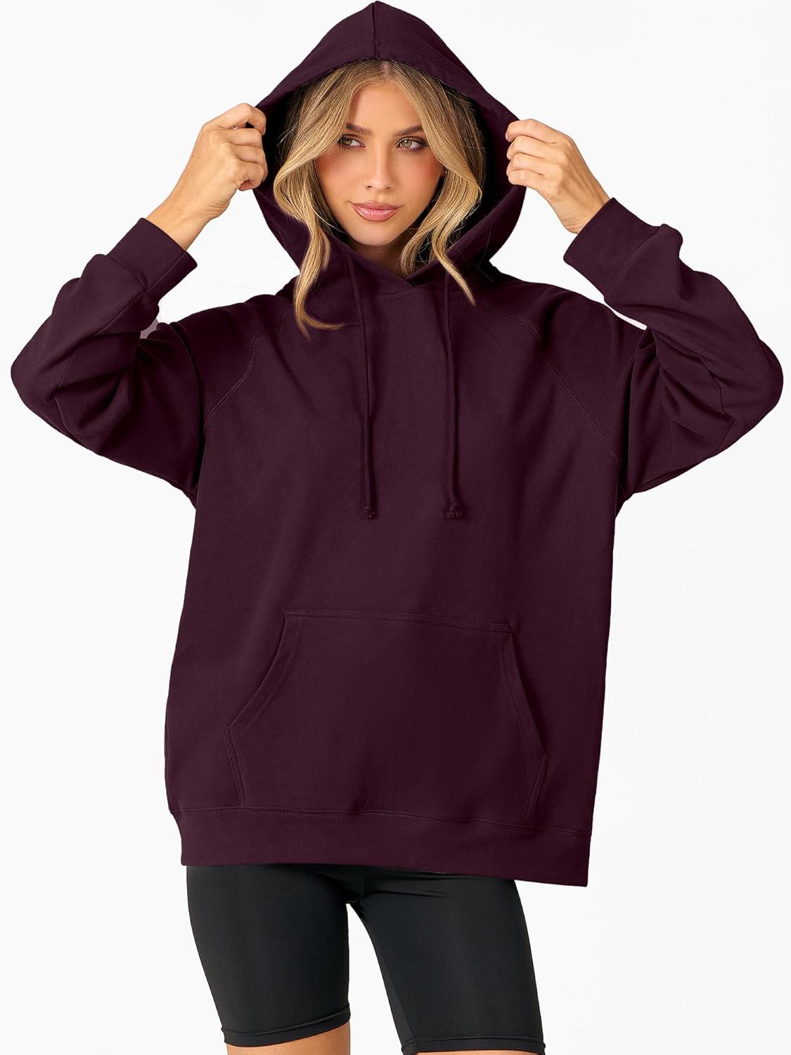 imageANRABESS Women Hoodies Long Sleeve Loose Fit Fleece Hooded Sweatshirts Drawstring Pullover Top With Pockets 2025 Fall OutfitsPurple