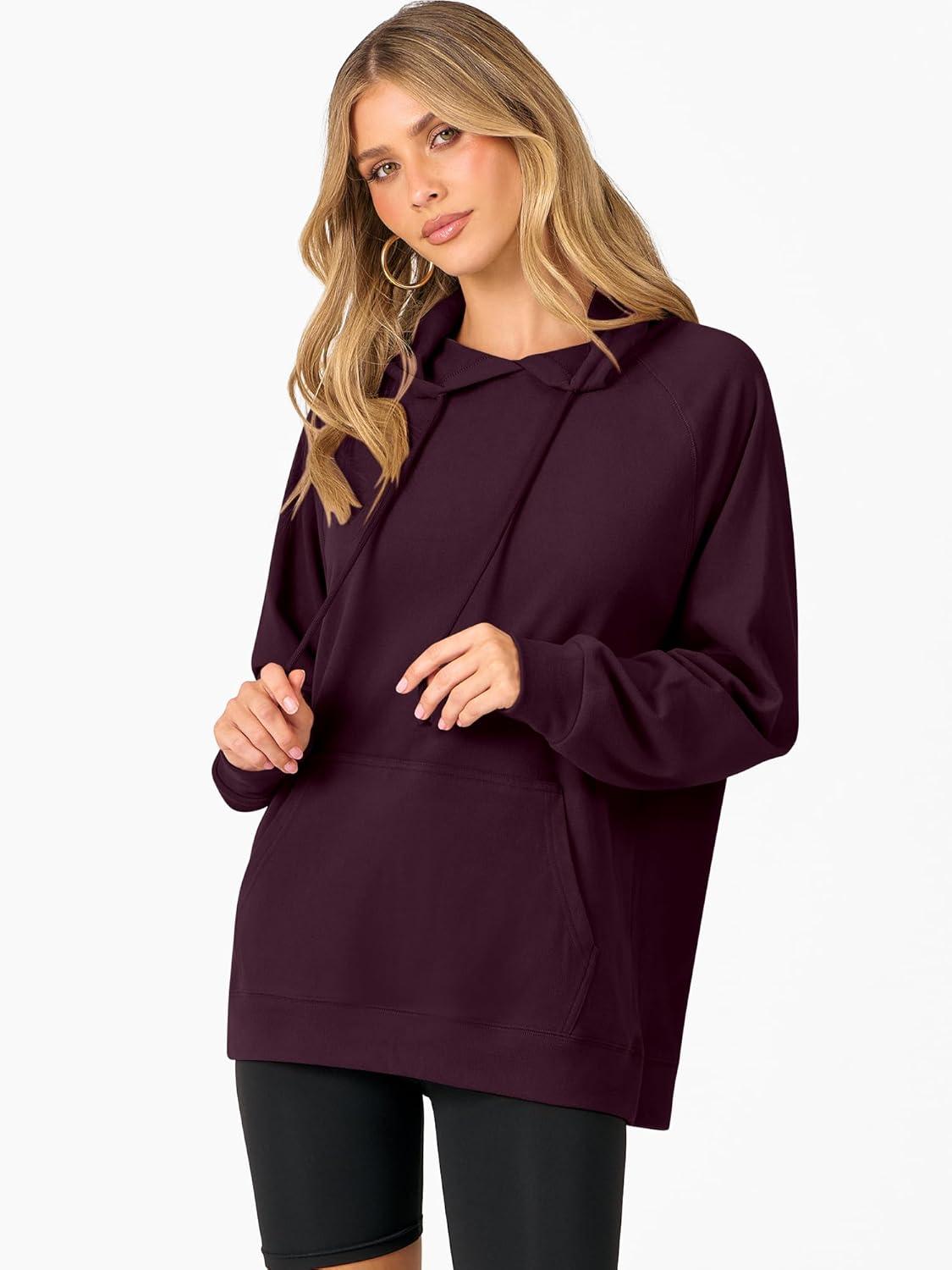 imageANRABESS Women Hoodies Long Sleeve Loose Fit Fleece Hooded Sweatshirts Drawstring Pullover Top With Pockets 2025 Fall OutfitsPurple