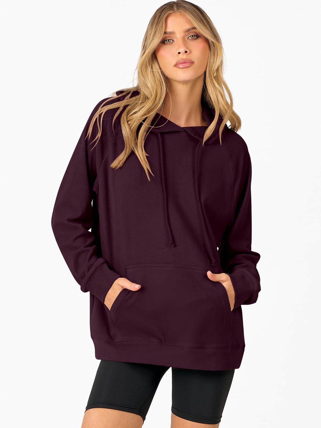 imageANRABESS Women Hoodies Long Sleeve Loose Fit Fleece Hooded Sweatshirts Drawstring Pullover Top With Pockets 2025 Fall OutfitsPurple