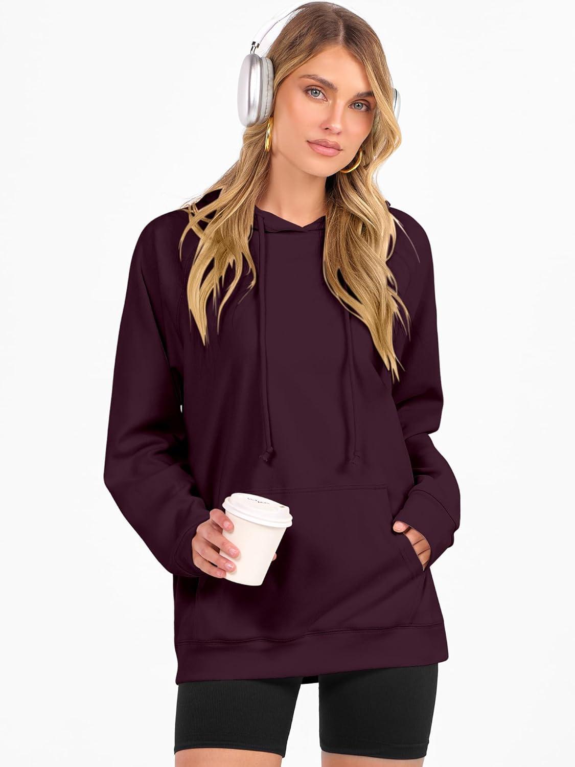 imageANRABESS Women Hoodies Long Sleeve Loose Fit Fleece Hooded Sweatshirts Drawstring Pullover Top With Pockets 2025 Fall OutfitsPurple