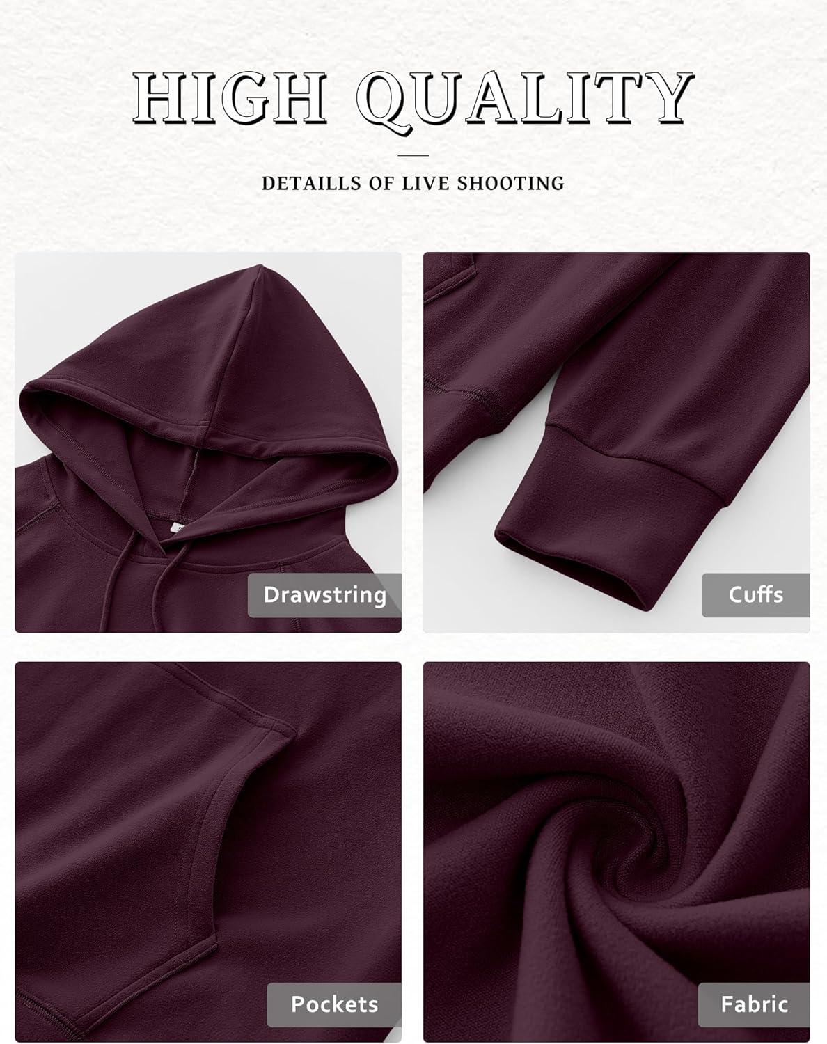 imageANRABESS Women Hoodies Long Sleeve Loose Fit Fleece Hooded Sweatshirts Drawstring Pullover Top With Pockets 2025 Fall OutfitsPurple