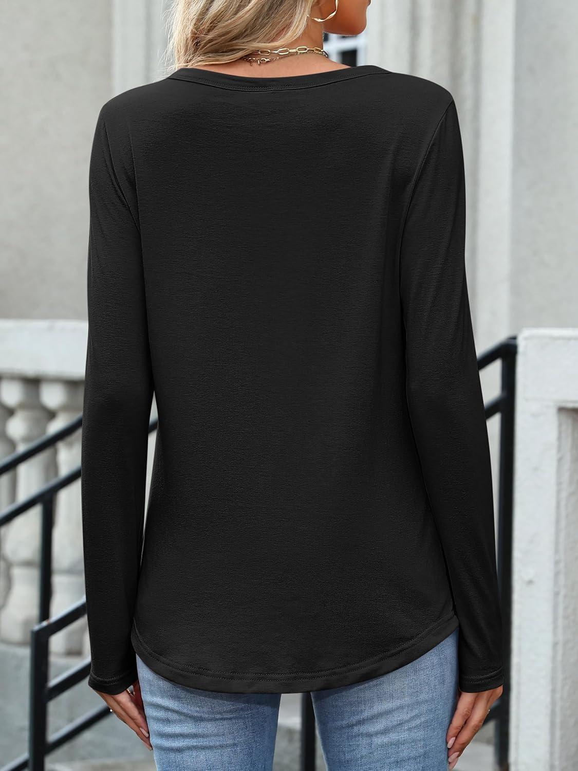 imageANRABESS Women Lace Tops Long Sleeve Shirts Eyelet Dressy Casual Blouses 2025 Fall Business Work OutfitsBlack