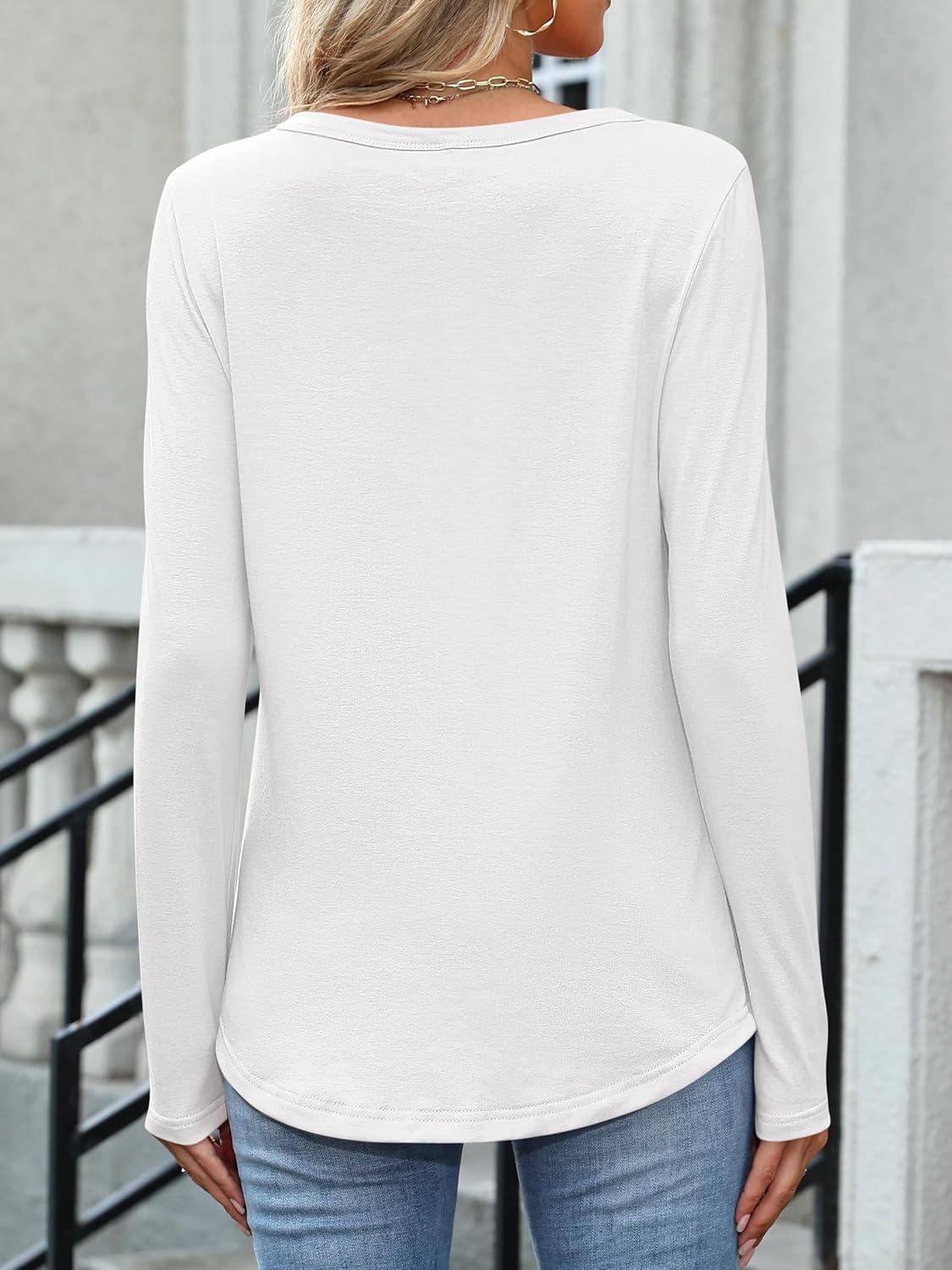 imageANRABESS Women Lace Tops Long Sleeve Shirts Eyelet Dressy Casual Blouses 2025 Fall Business Work OutfitsWhite