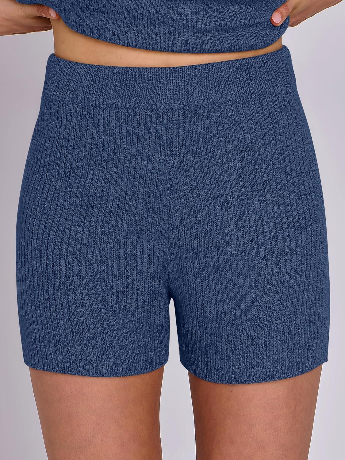 imageANRABESS Women Summer 2 Piece Outfits Sleeveless Knit Sweater Top ampamp Shorts Soft Lounge Sets Travel Beach 2025 Spring ClothesNavy Blue