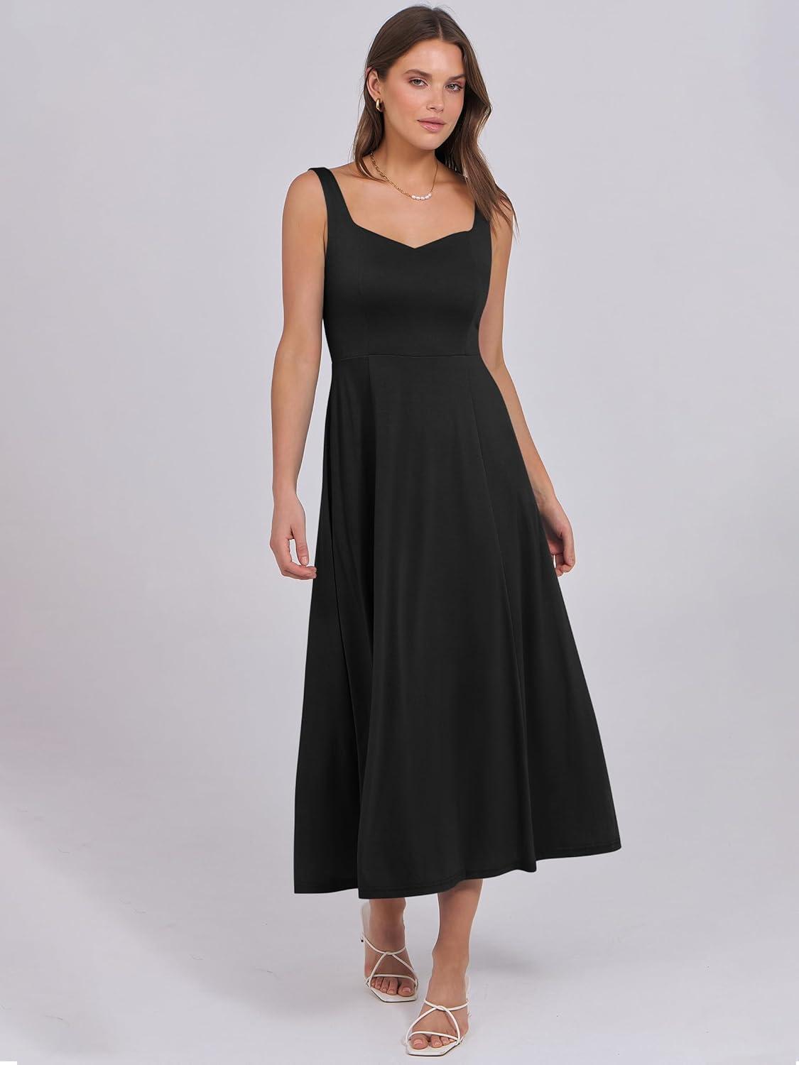 imageANRABESS Women Summer Casual Dress Sleeveless Smocked Back Tank Midi Dresses 2025 Beach Vacation Sundress with PocketsBlack