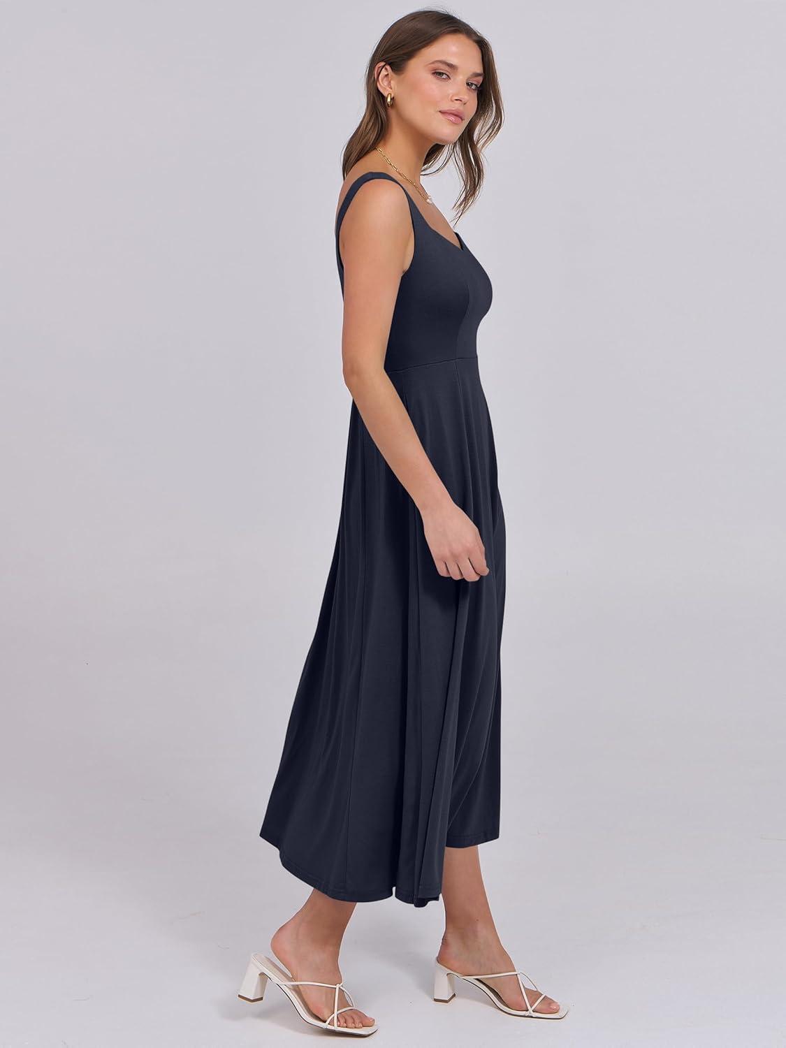 imageANRABESS Women Summer Casual Dress Sleeveless Smocked Back Tank Midi Dresses 2025 Beach Vacation Sundress with PocketsNavy Blue