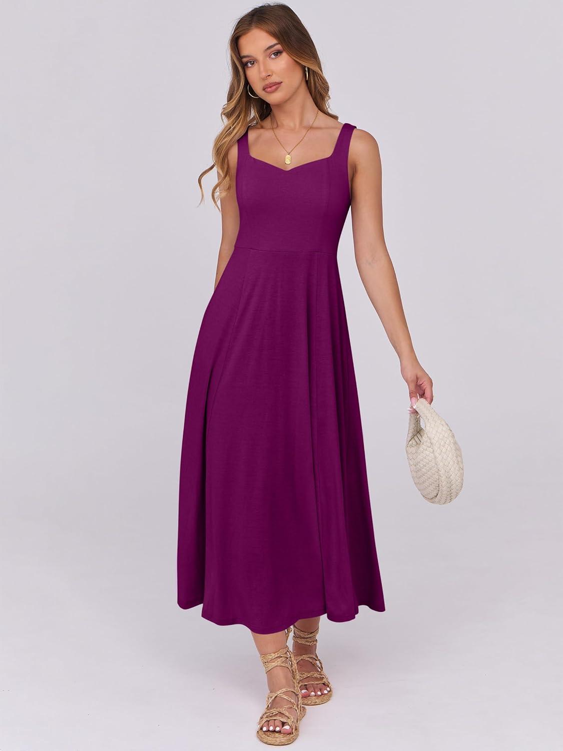 imageANRABESS Women Summer Casual Dress Sleeveless Smocked Back Tank Midi Dresses 2025 Beach Vacation Sundress with PocketsPurple