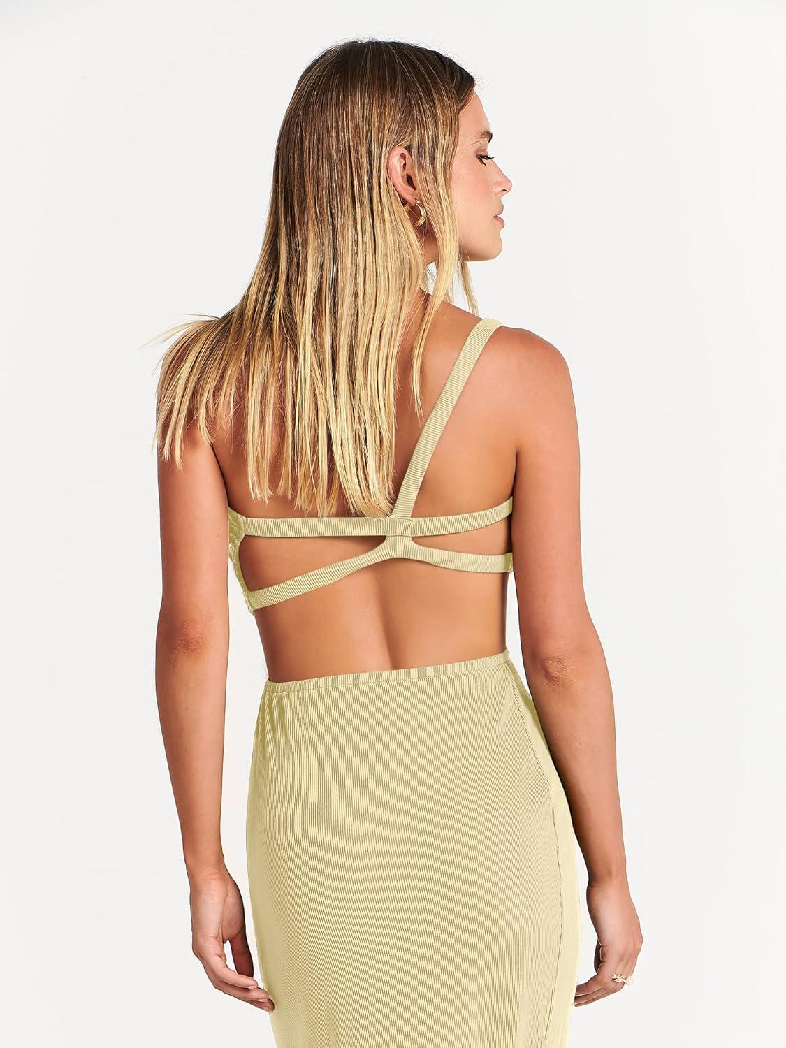 imageANRABESS Women Summer One Shoulder Sleeveless Maxi Dress Cutout Sexy Bodycon Semi Formal Dinner Date Vacation DressesAlmond