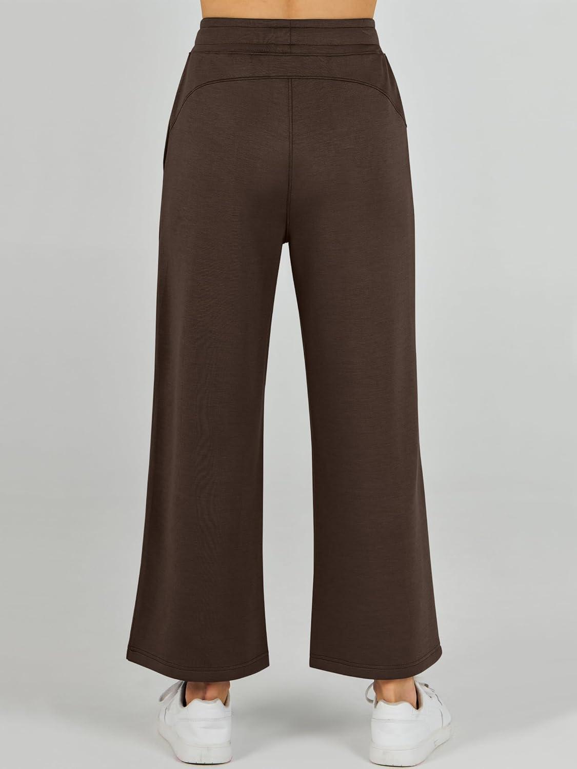 imageANRABESS Womens 2 Piece Outfits 2025 Summer Beach Vacation Clothes Fall Travel Casual Lounge Matching Sets SweatsuitsCoffee