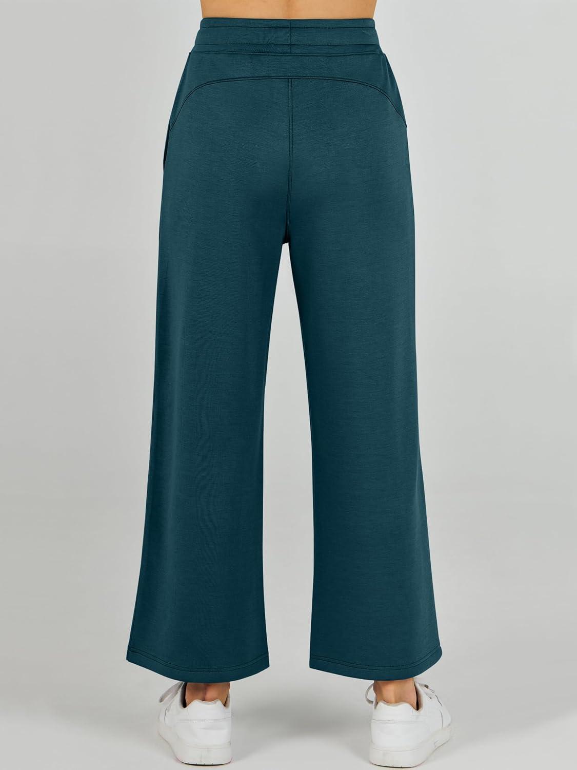 imageANRABESS Womens 2 Piece Outfits 2025 Summer Beach Vacation Clothes Fall Travel Casual Lounge Matching Sets SweatsuitsLake Green