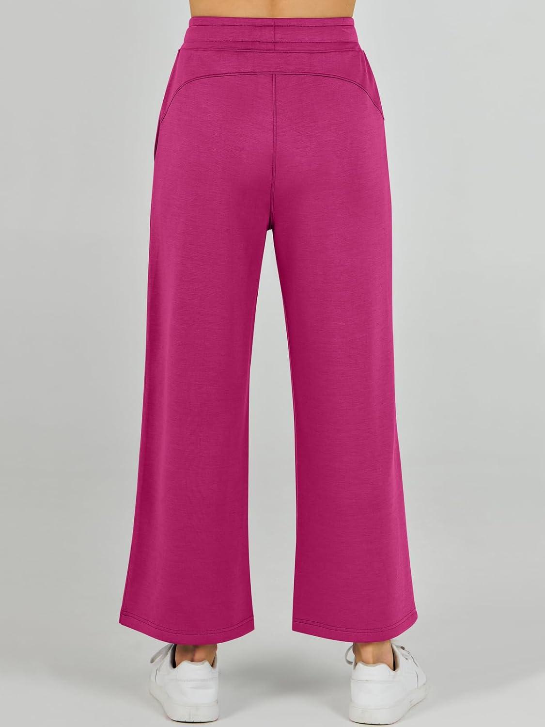 imageANRABESS Womens 2 Piece Outfits 2025 Summer Beach Vacation Clothes Fall Travel Casual Lounge Matching Sets SweatsuitsRose Red