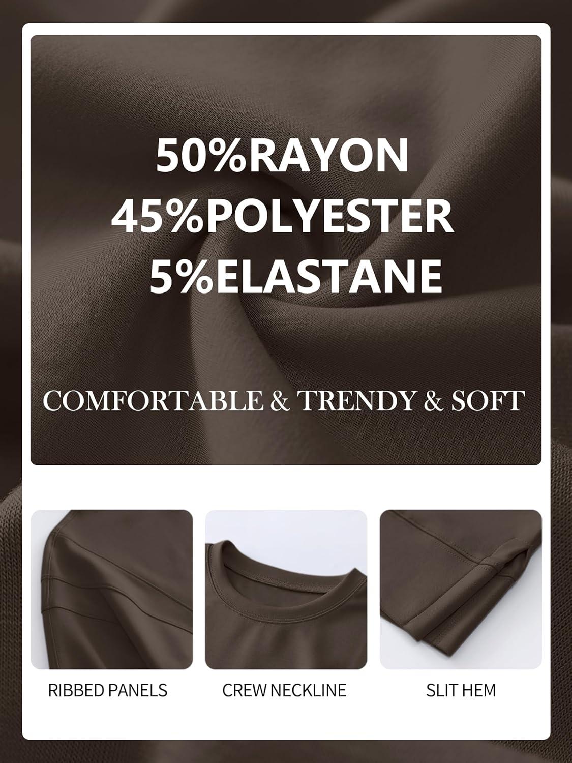 imageANRABESS Womens 2 Piece Outfits Lounge Sets Cropped Sweatshirt Joggers Fashion Sweatsuit Sweat Set 2025 Winter Travel OutfitsCoffee